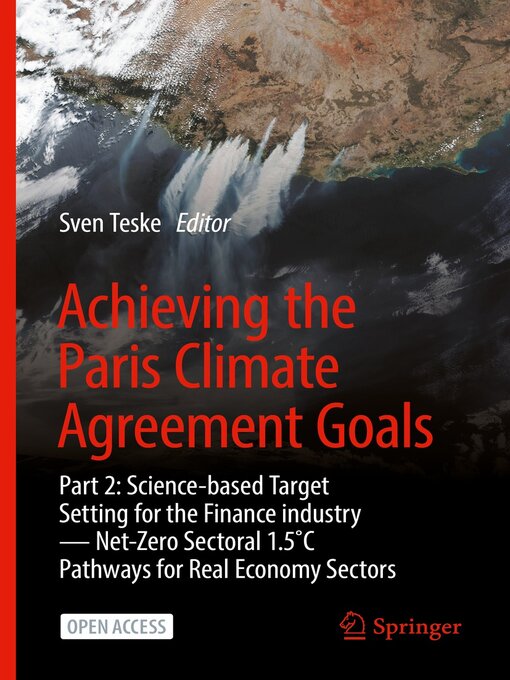 Title details for Achieving the Paris Climate Agreement Goals, Part 2 by Sven Teske - Available